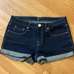 Urban outfitters dark wash denim shorts